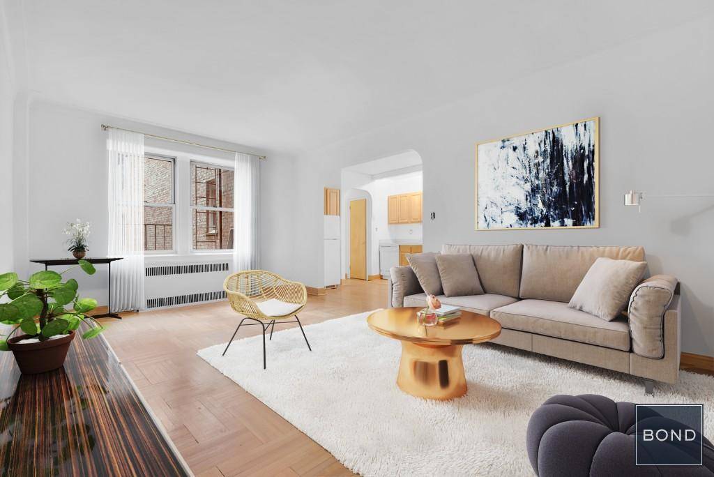 Live elegantly, privately and affordably in this charming prewar 1 Bedroom, situated on an interior corner of a classic Ocean Parkway coop.