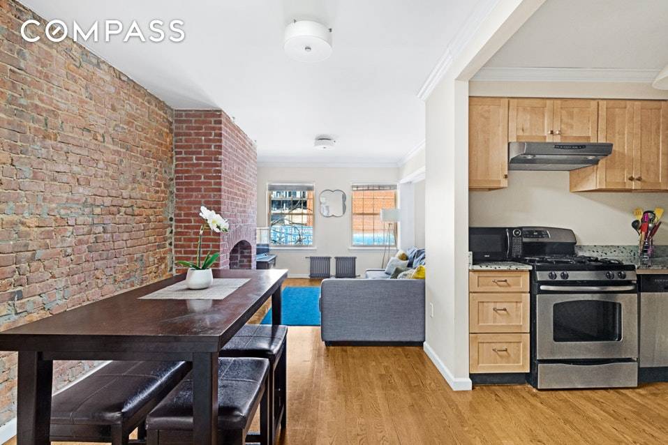 This 1, 100 square foot 2 bed 2 bath apartment just underwent a complete gut renovation and occupies the entire floor of a three unit townhouse.