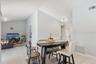 View of dinette to living room area