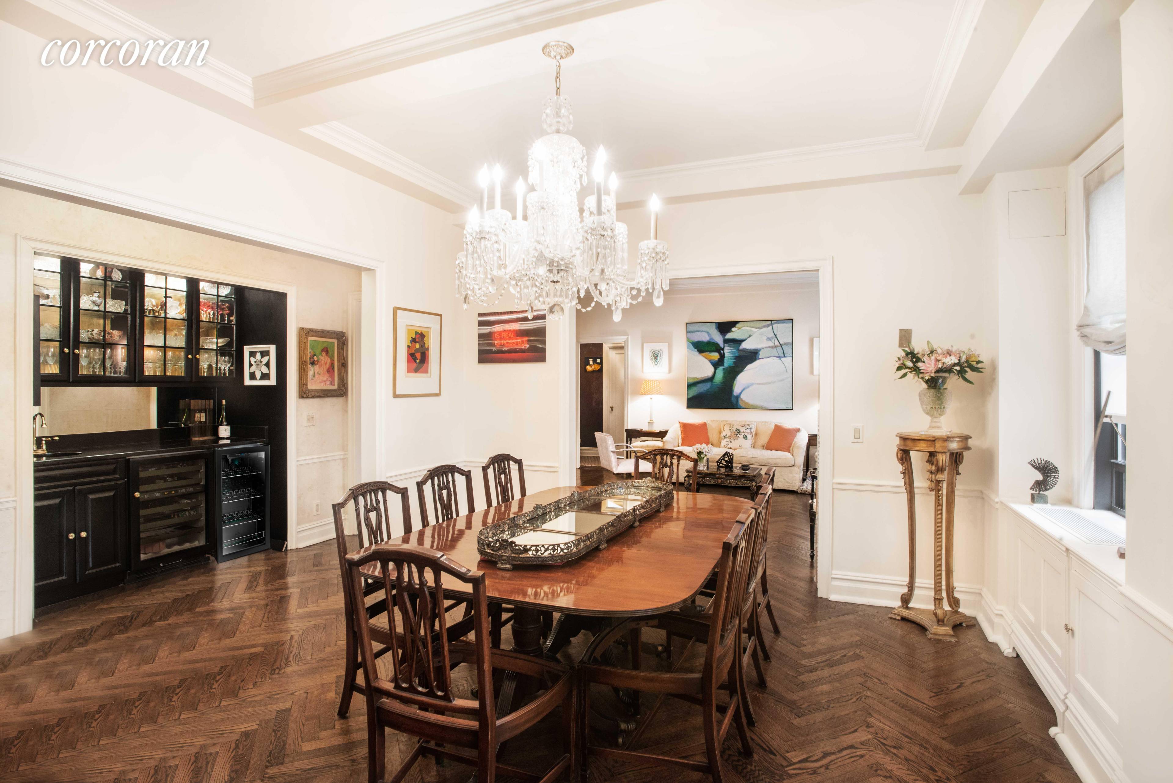 Newly Listed ! Sophisticated 6 Room residence in one of Fifth AvenueA s most desirable building across from the Metropolitan Museum and Central Park.