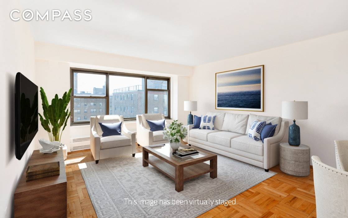 You won't find better views of Queens than from this top floor 1 bedroom unit in Queensview.