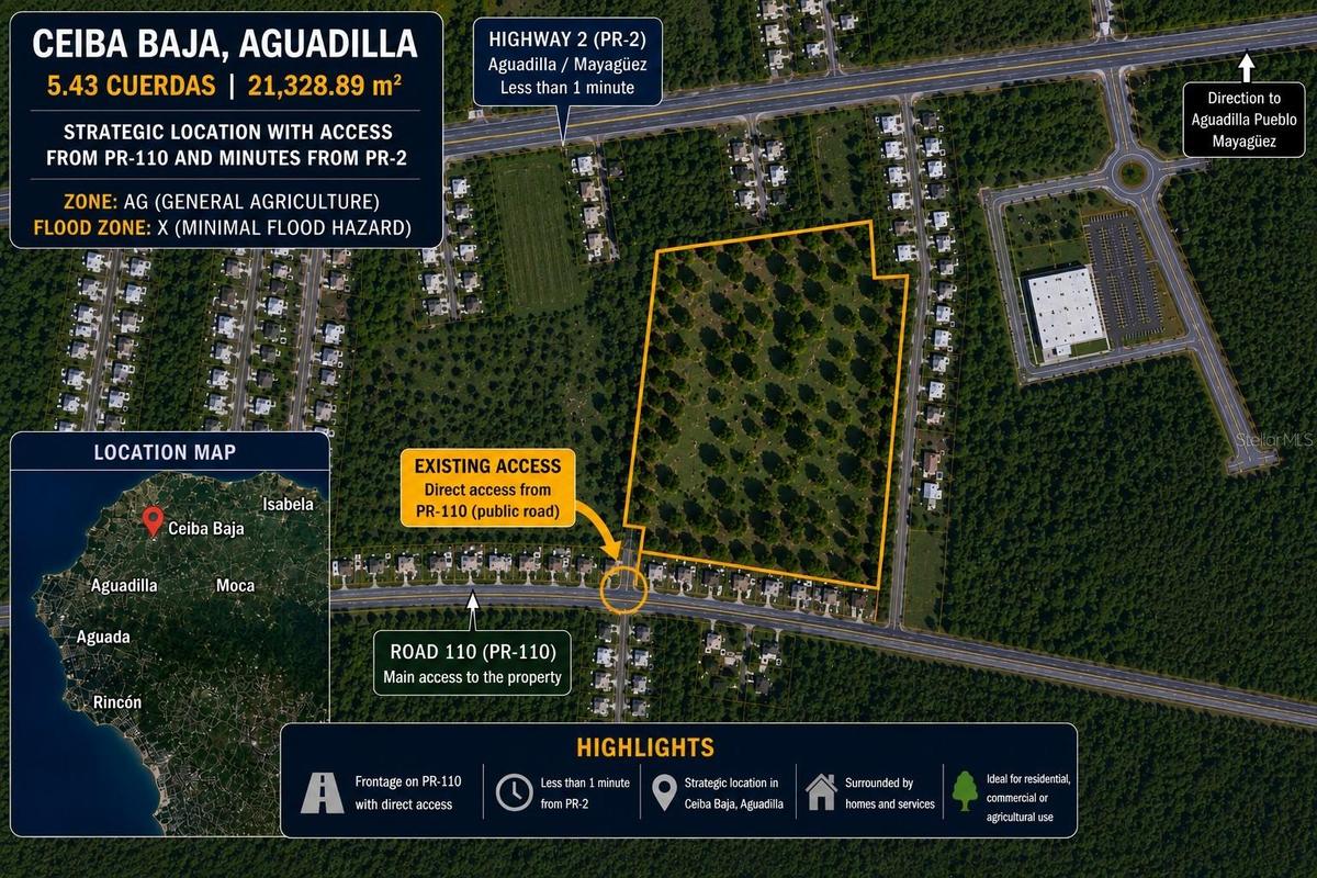 Informational Aereal Map