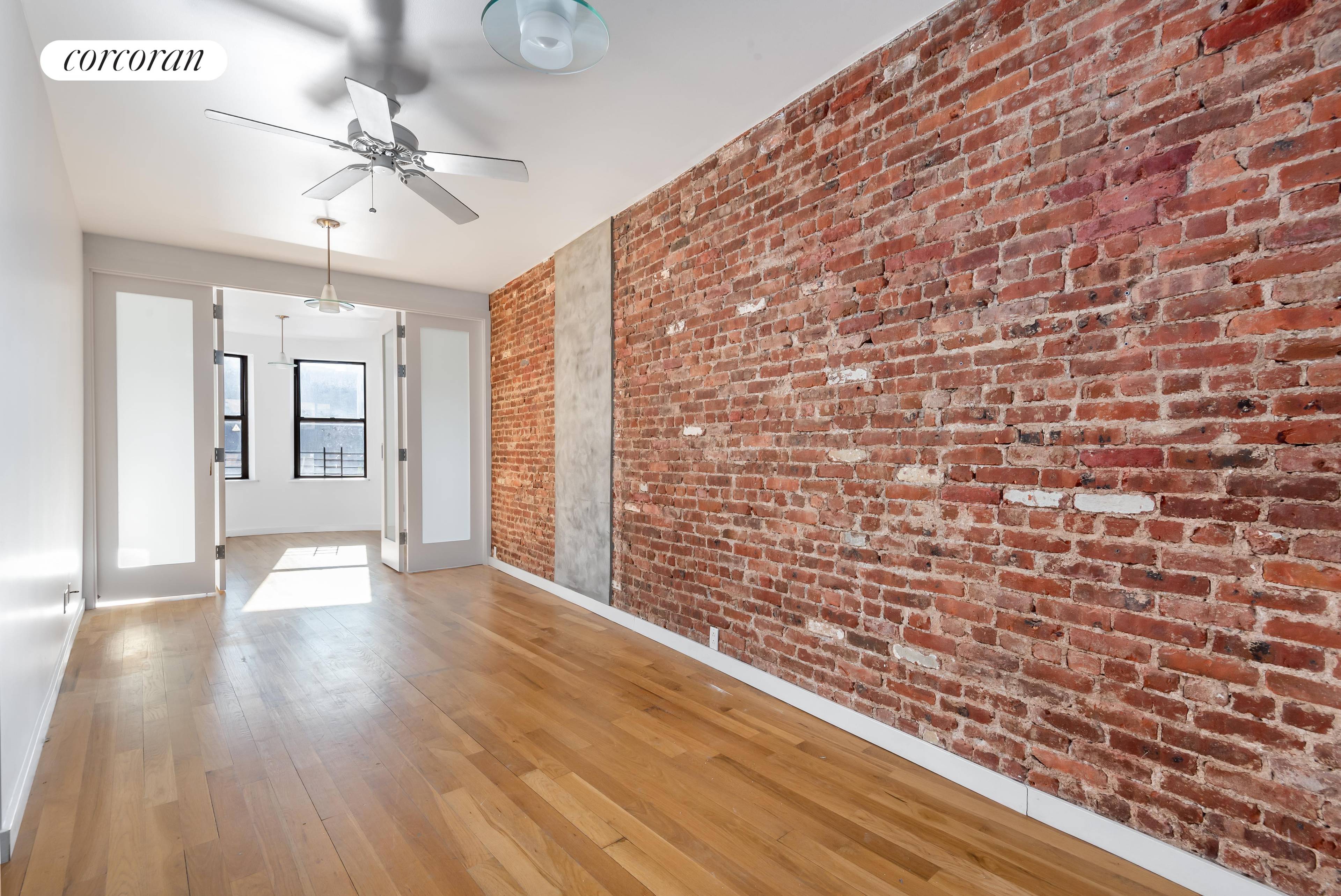 New to the market ! This large 1100 sq ft and super high ceiling over 11 ft, 2 bedroom 2 bath masterpiece is in a convenient location in South Slope.