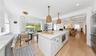 Open plan to TV room / den