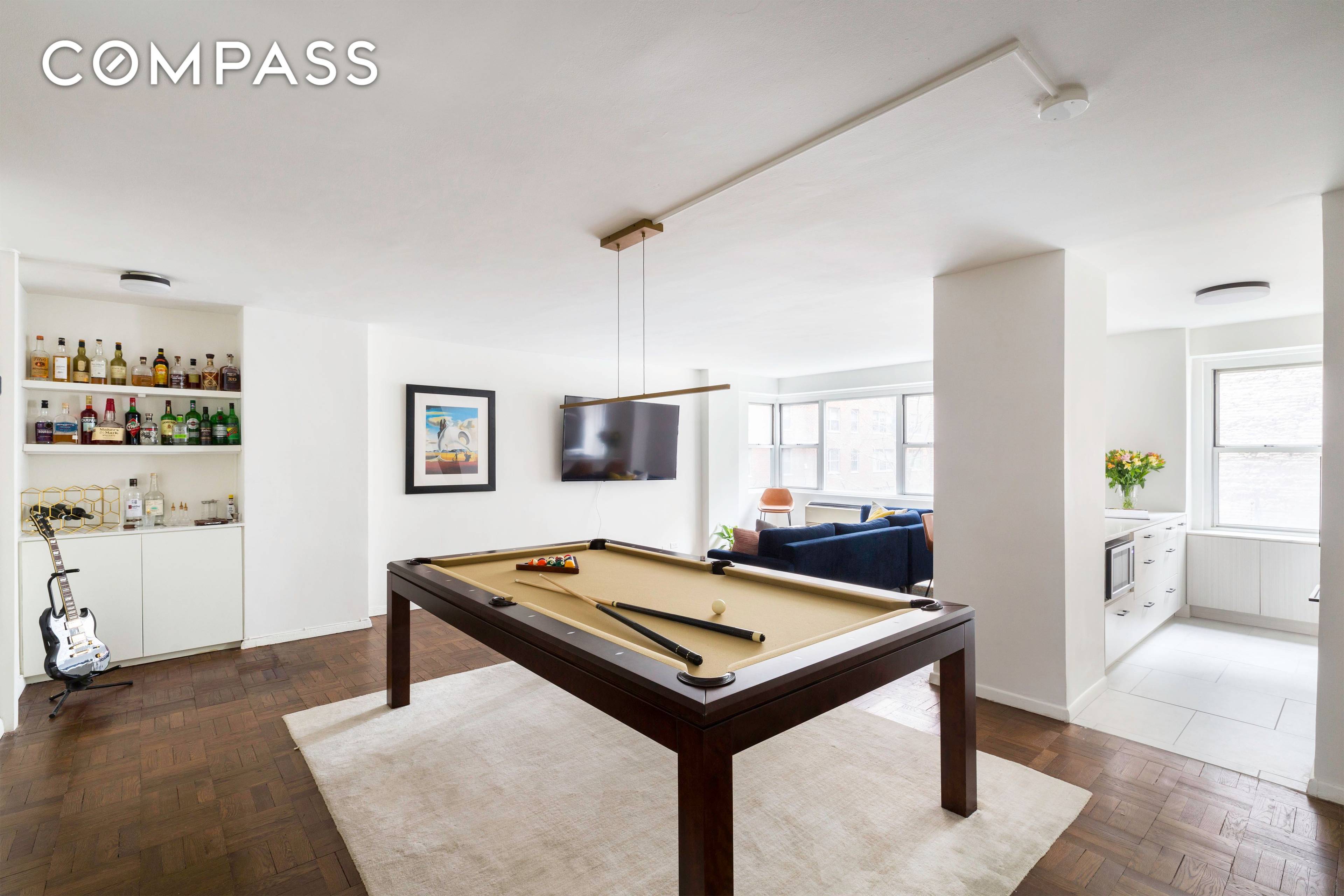 As you enter apartment 3H at The Lawrence House, in the heart of Greenwich Village, you cannot help but notice the volume of space this renovated one bedroom apartment offers.
