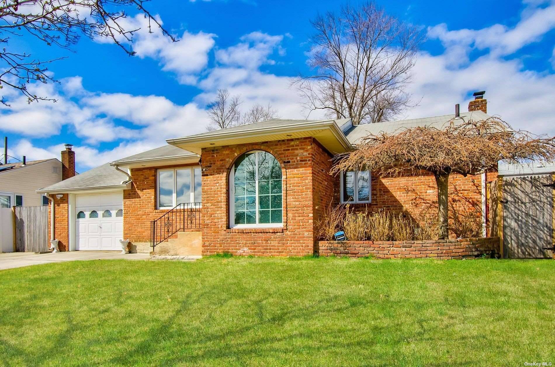 Alluring Ranch Home featuring 3 Bedrooms, 2 Bath in Hicksville, oversized lot, Updated Kitchen, Updated Bathrooms, All brick house, Updated Windows, Pella Siding door, 1 Car garage, Low taxes, New ...