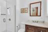 Downstairs bedroom with en suite bathroom