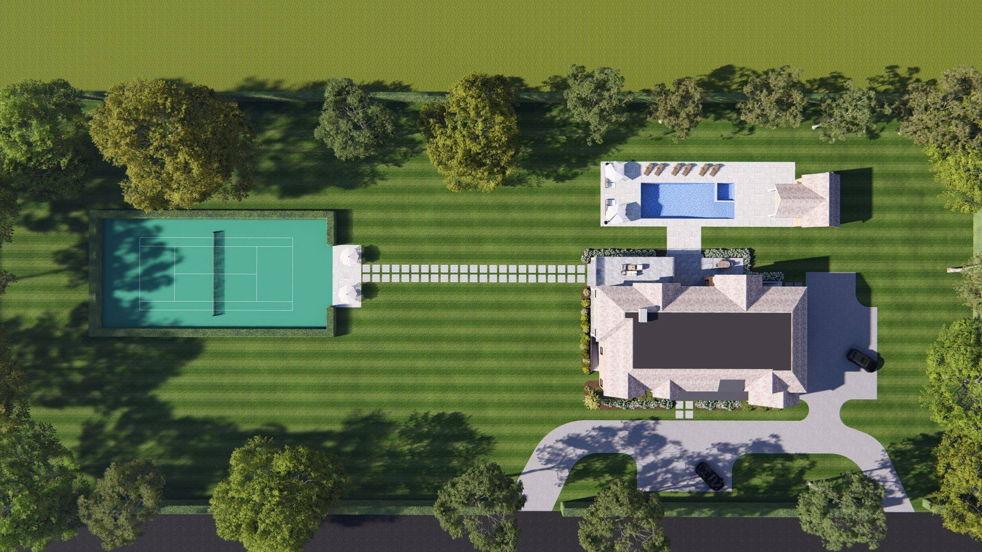 New Construction 10,000 Sq. Ft. 8+ Bedrooms with Tennis