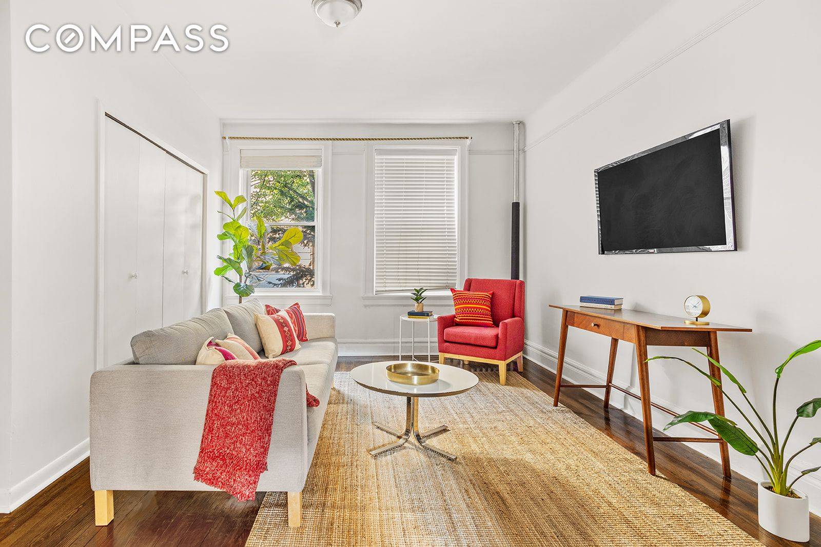 Enjoy beautifully updated, sun splashed interiors in this spacious two bedroom, one bathroom residence at The Colonials, one of Jackson Heights' most beloved historic cooperatives.