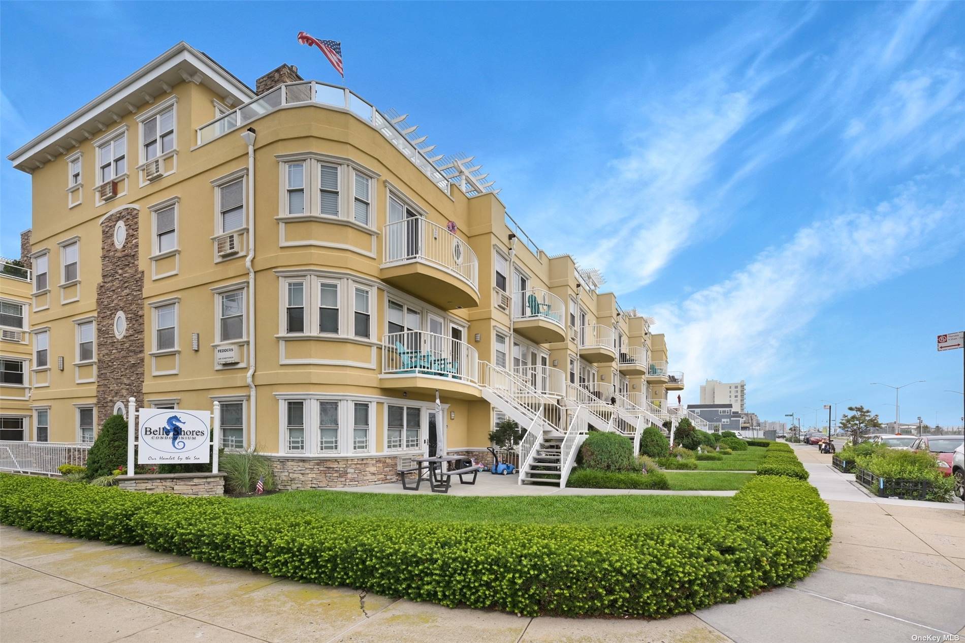 Belle Shores Full Ocean View Luxury 2nd Floor Condo For Sale, Designed In The California Malibu Style.