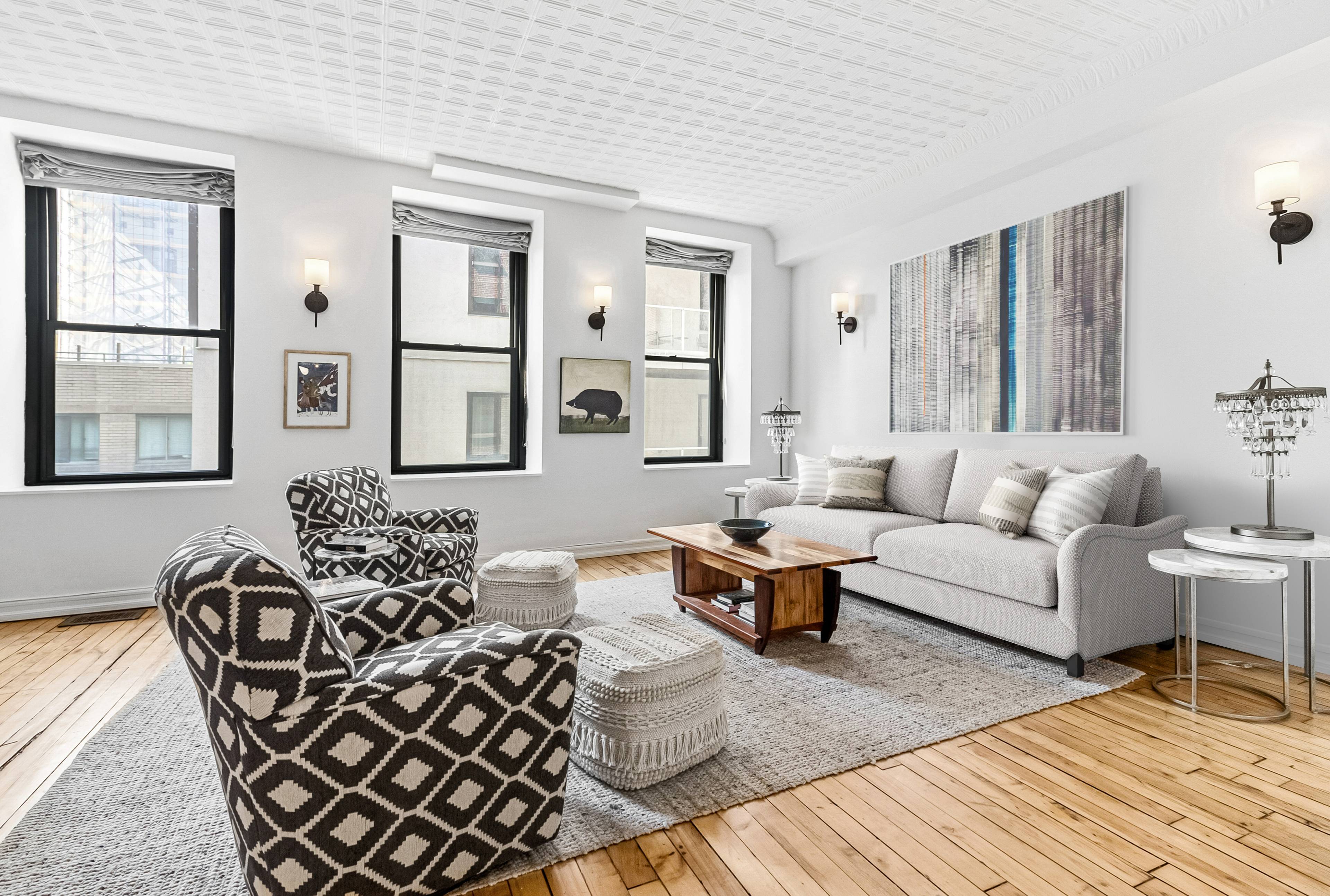 Imbued with old world charm and an abundance of natural light, this gut renovated duplex co op sits just off the Hudson River in the heart of the West Village.