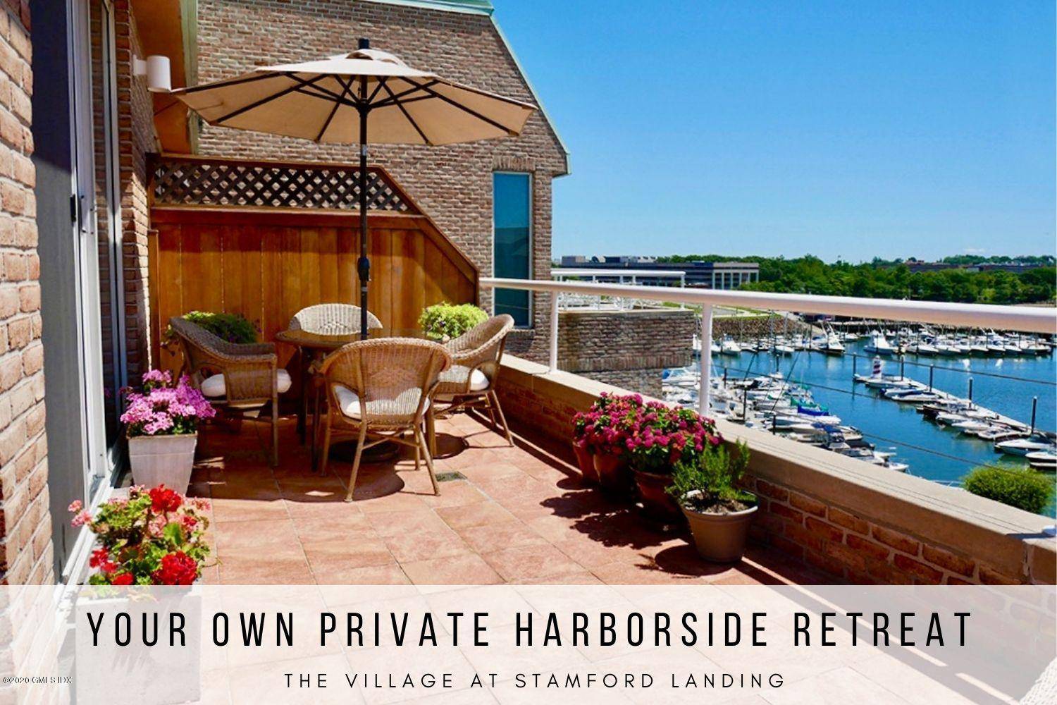 Enjoy luxury harborside living in this elegant penthouse with stunning views in the highly sought after Stamford Landing complex.