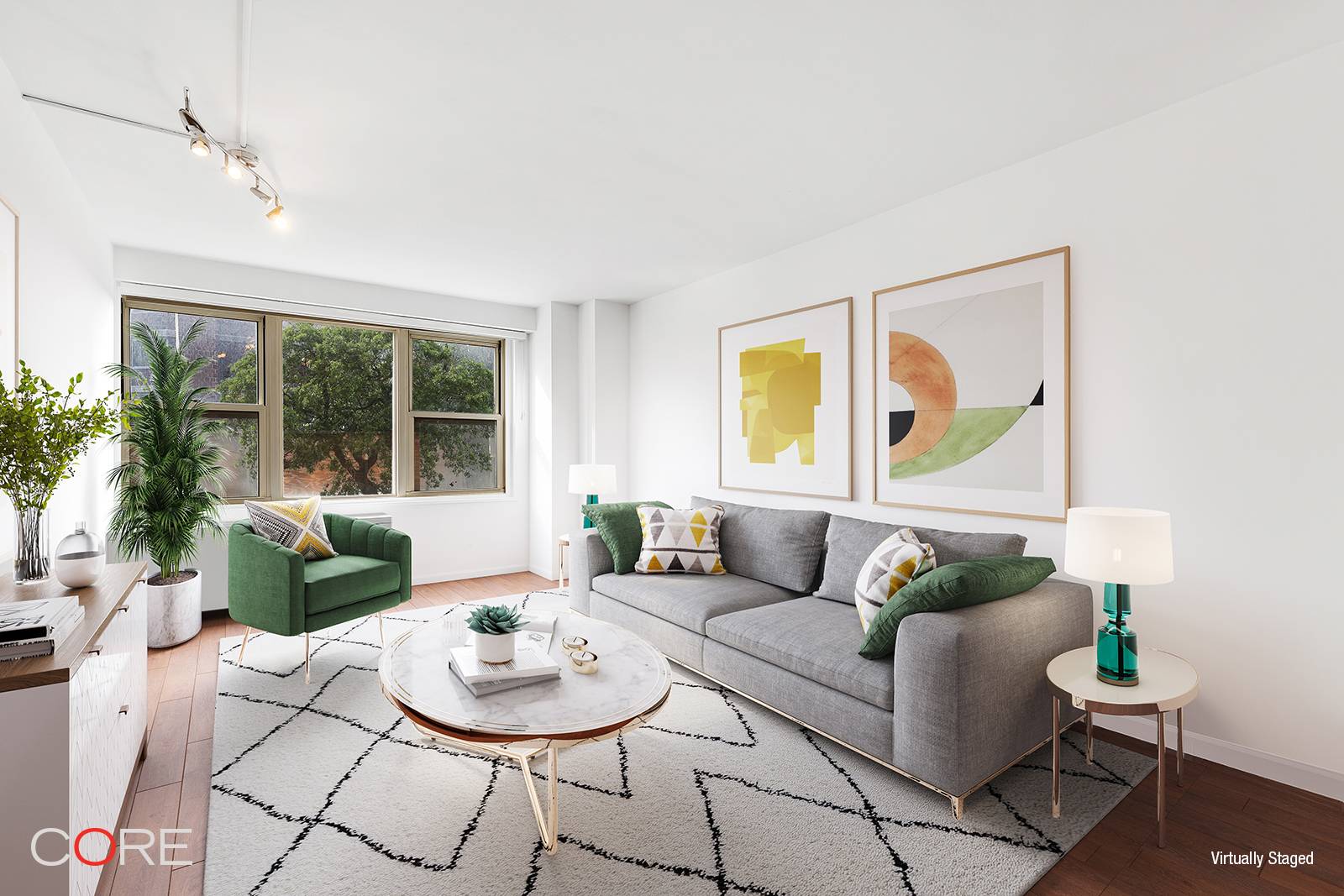 This newly renovated one bedroom home offers the perfect combination of warmth and elegance with its modern interior and abundance of south facing sunlight.
