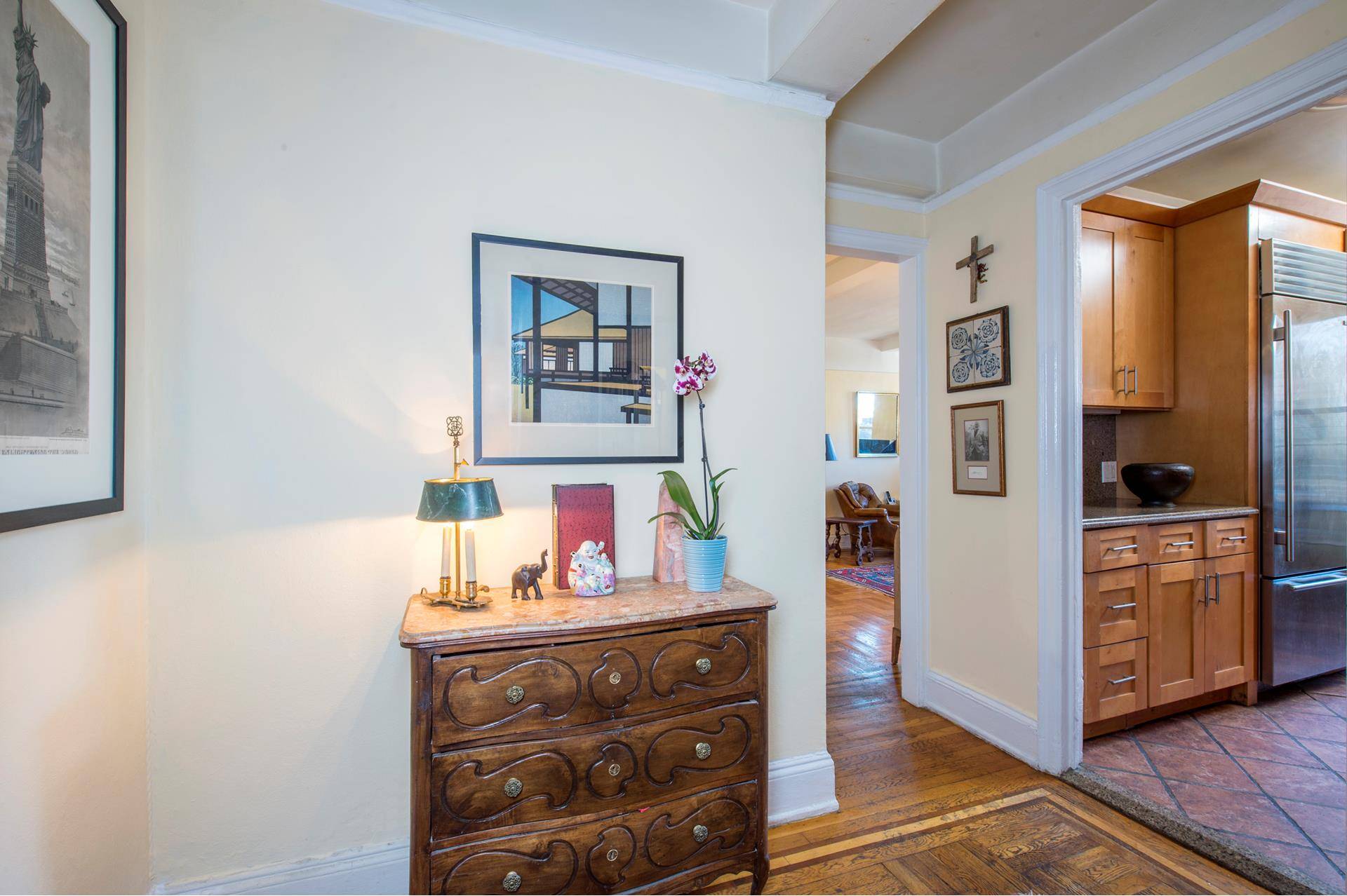 Come home to a gracious, traditional one bedroom, one bath cooperative home on Central Park West.