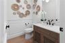 Powder Room off the family room