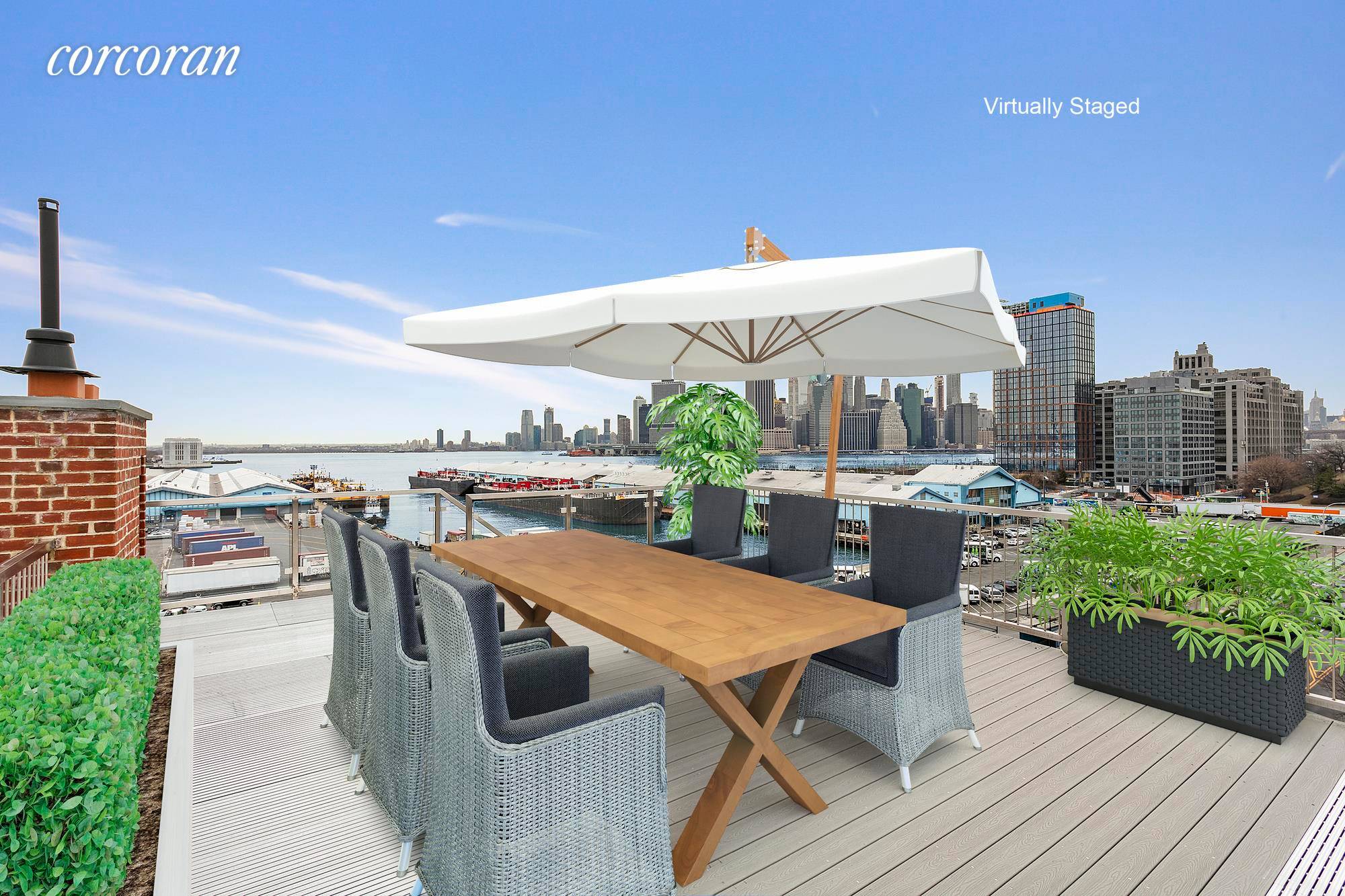 Come see this 2, 625 sf Penthouse Duplex apartment with 550 sf private roof deck and terrace !