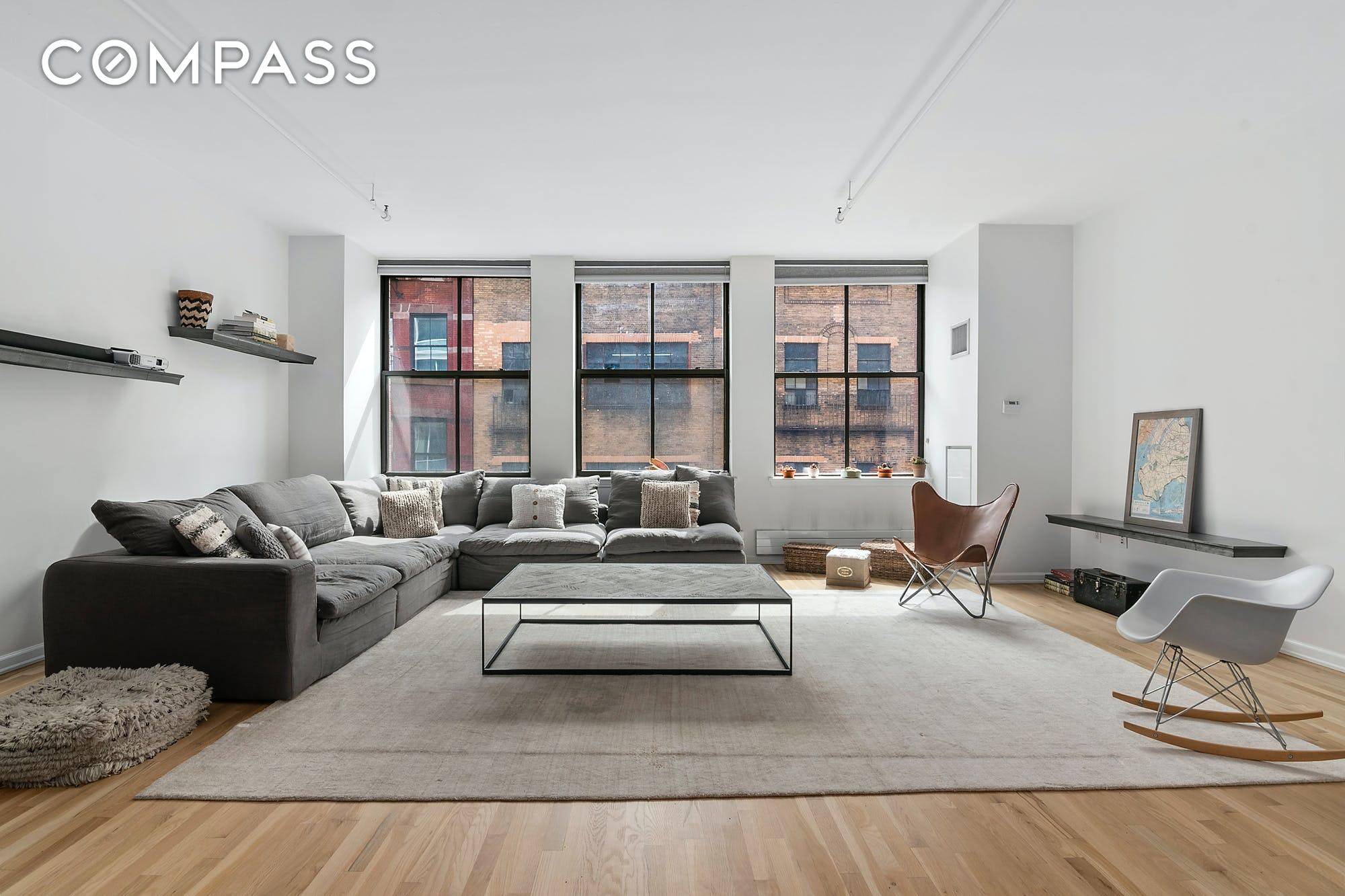 This designer owned luxurious loft is available for rent fully furnished.
