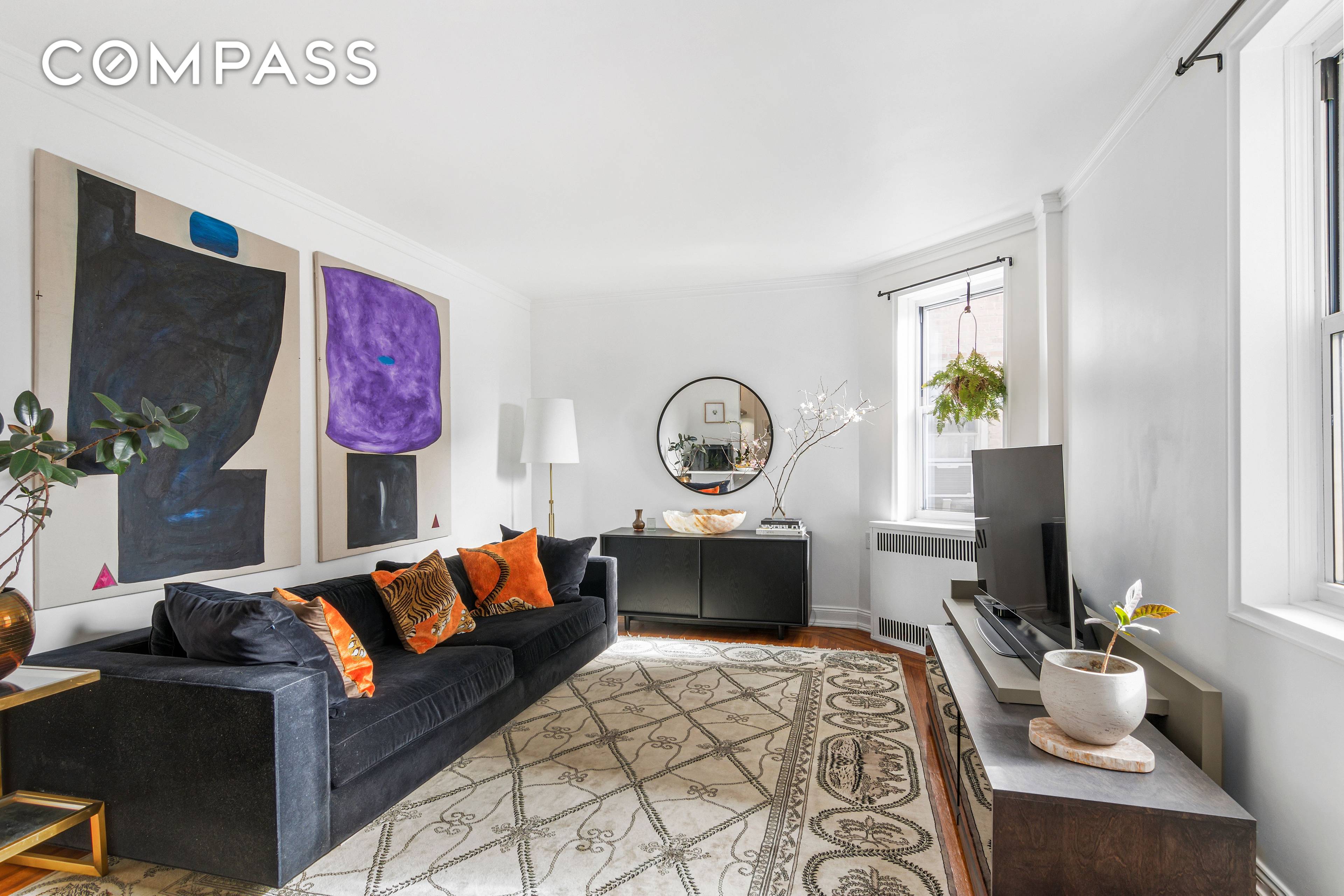 Large, quiet fully gut renovated corner 1 bedroom located in one of the most well maintained and most sought after pre war buildings in charming Windsor Terrace.