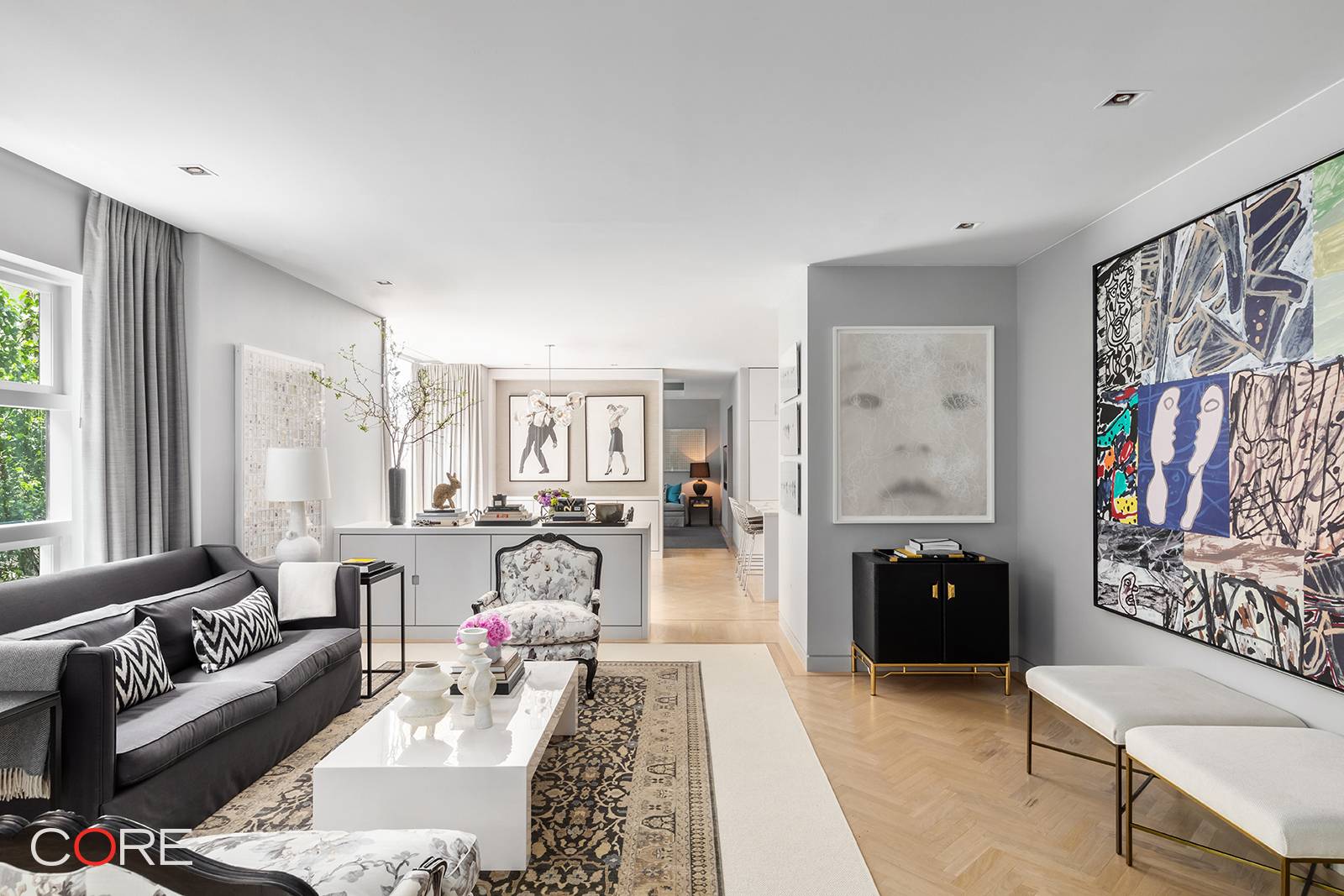 385 West 12th Street, a boutique and state of the art condominium in the West Village, boasts this magnificent 3 bedroom, 2.