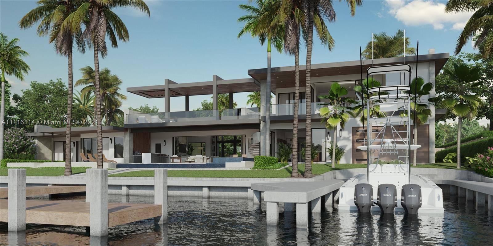 Stunning gated waterfront masterpiece sited on 19, 558 Sqft of direct Intracoastal bliss.