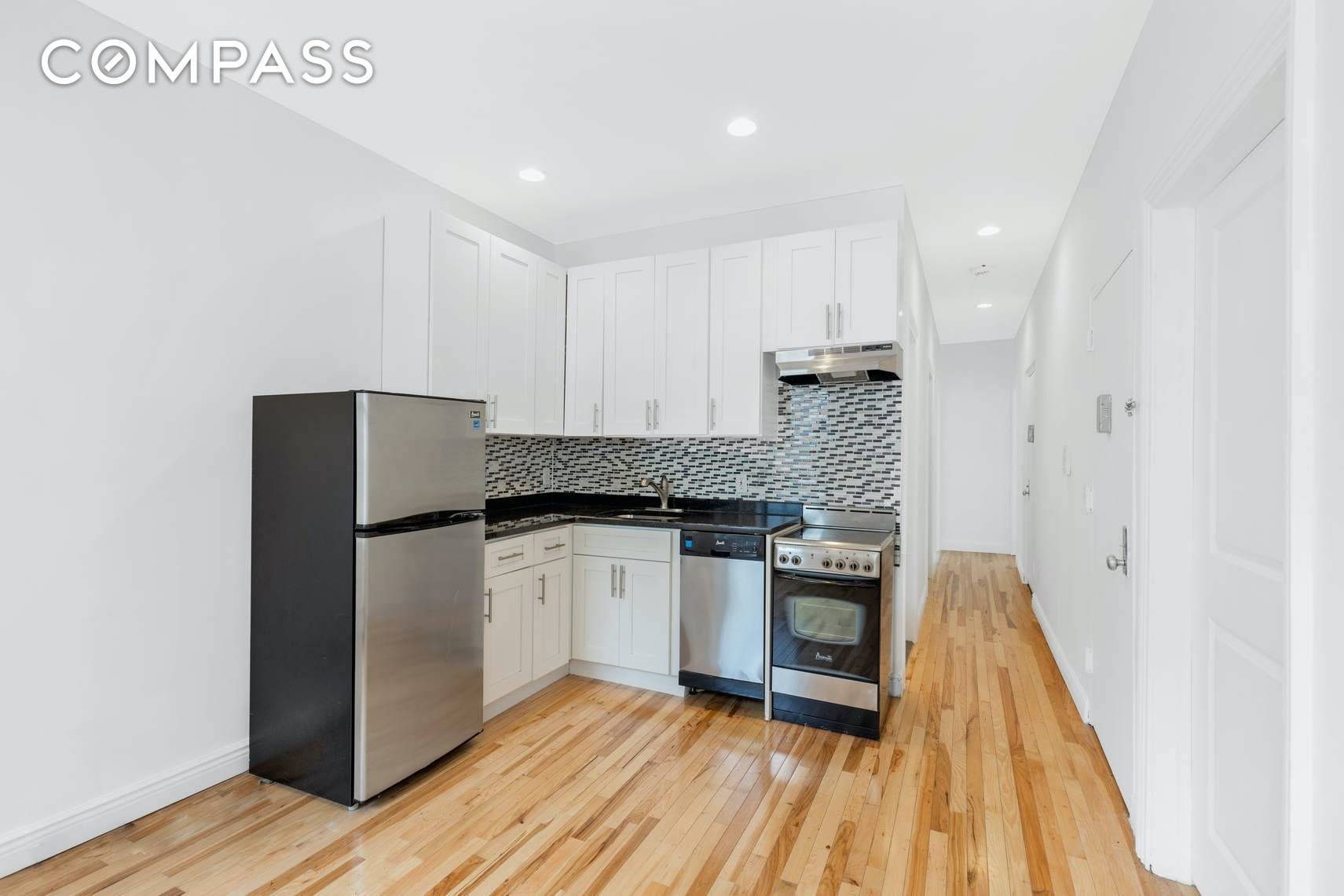 No Fee, Great Condition. Hell's Kitchen renovated 3BR 2 Bath full floor apartment on the top floor of a 4 story 3 flights up building.