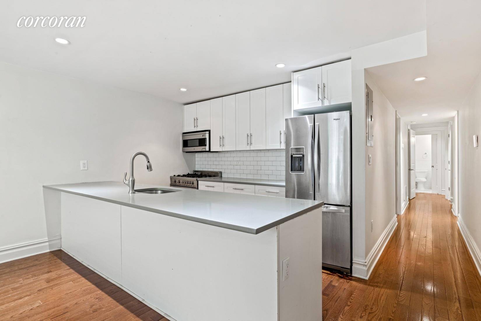 Amazing renovation on a beautiful tree lined block, it's the modernized brownstone rental you have been searching for !