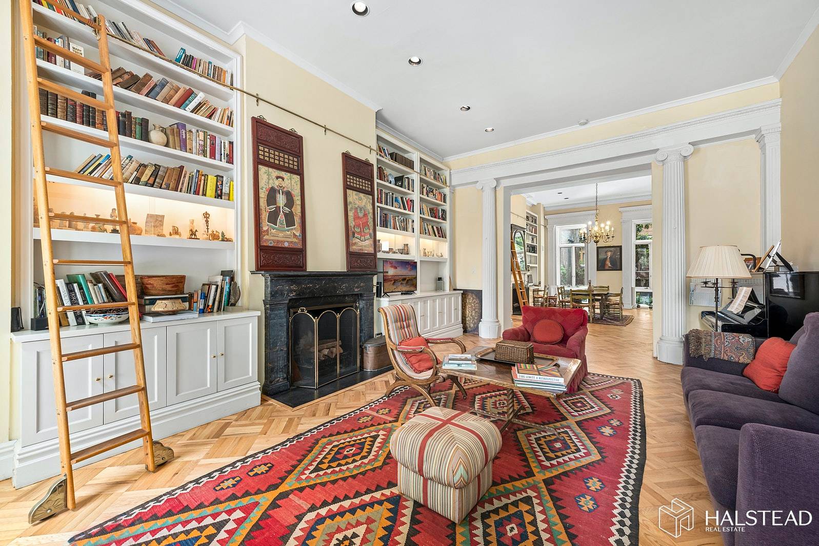 An unrivaled Gold Coast 25 foot wide Greek Revival Townhouse built circa 1838 sits just off lower Fifth Avenue and north of the Arch at Washington Square.