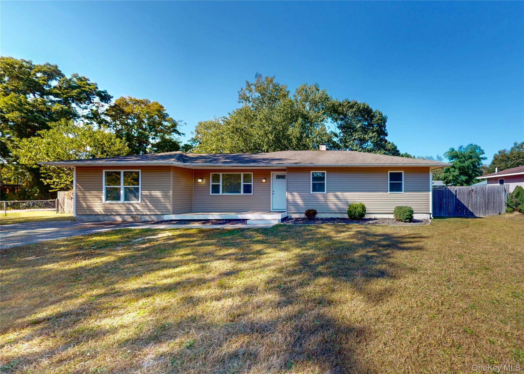 Completely renovated wide line ranch on a corner lot.