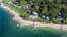 Birds eye view of property featuring a water view.