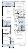 Floor plan layout with upgrades
