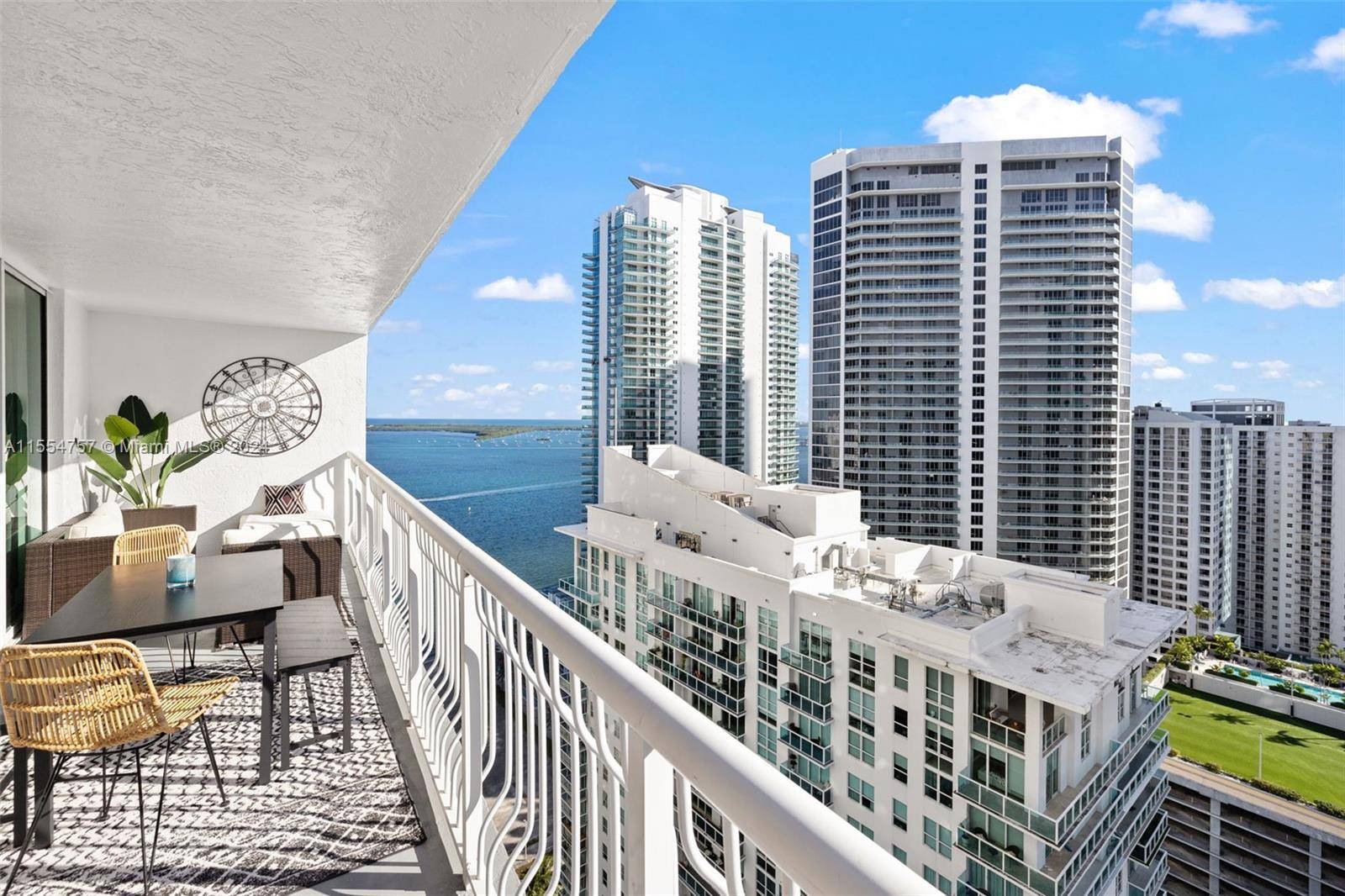 Absolutely stunning high floor fully furnished and beautifully remodeled dream condo in the heart of Brickell.