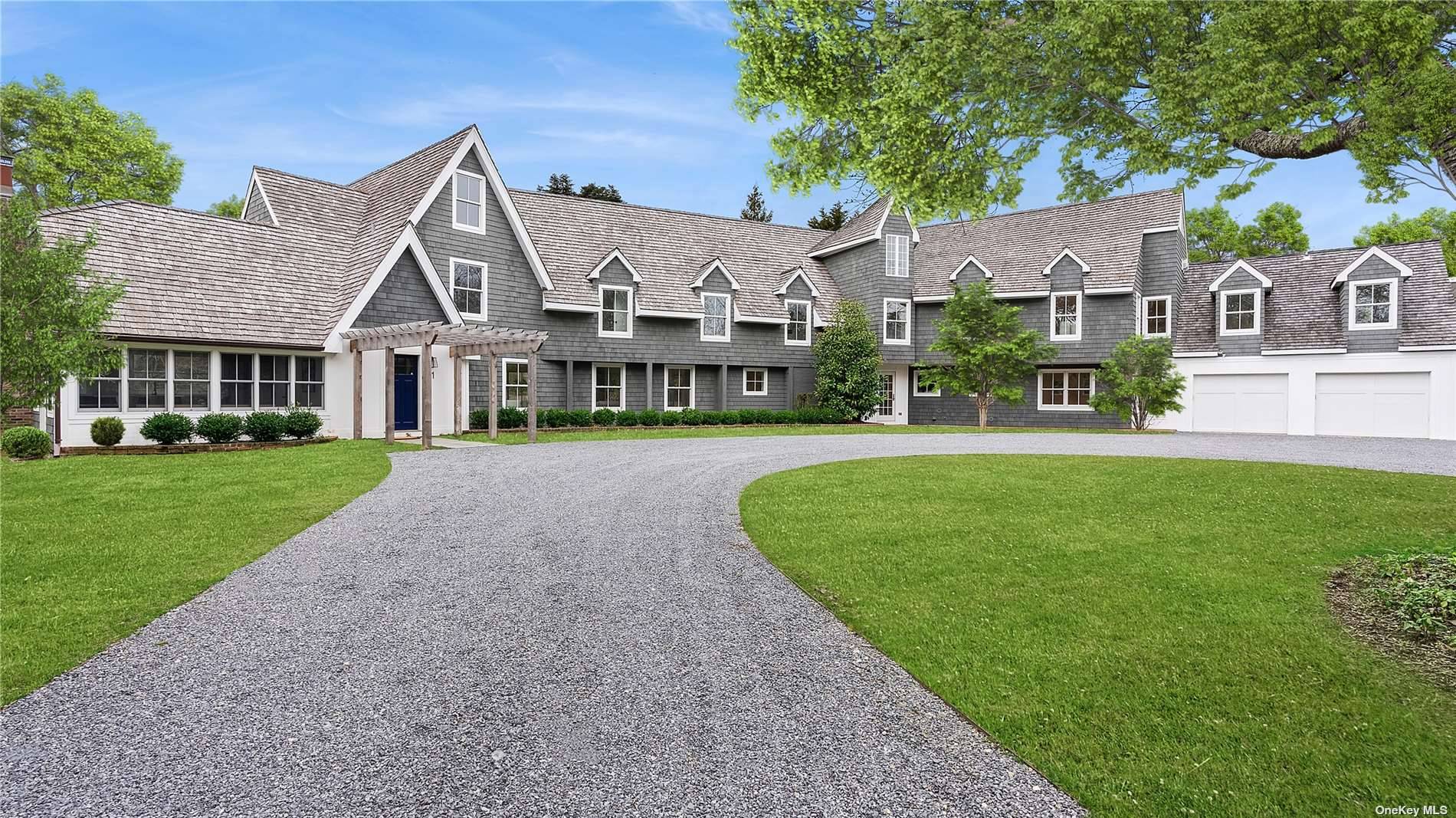 This stunning South of the Highway property is located in East Hampton South ; with the Hamptons ocean beaches, and Amagansett Square shopping restaurants just a mile away !