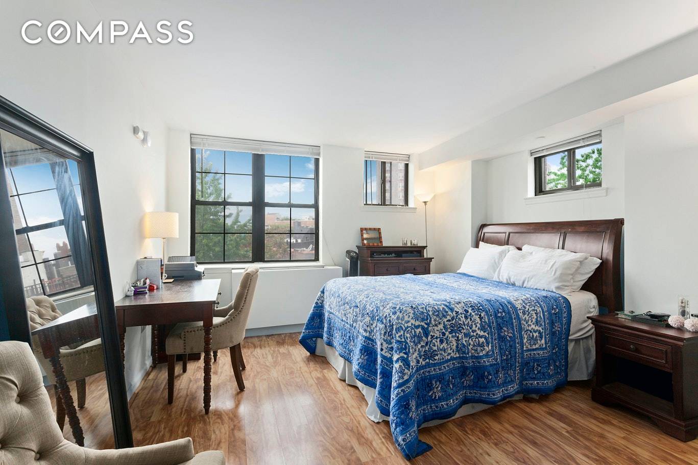 NO FEE ! A south facing corner studio with beautiful downtown views in a full service building at the crossroads of the West Village, Chelsea, and Meatpacking District.