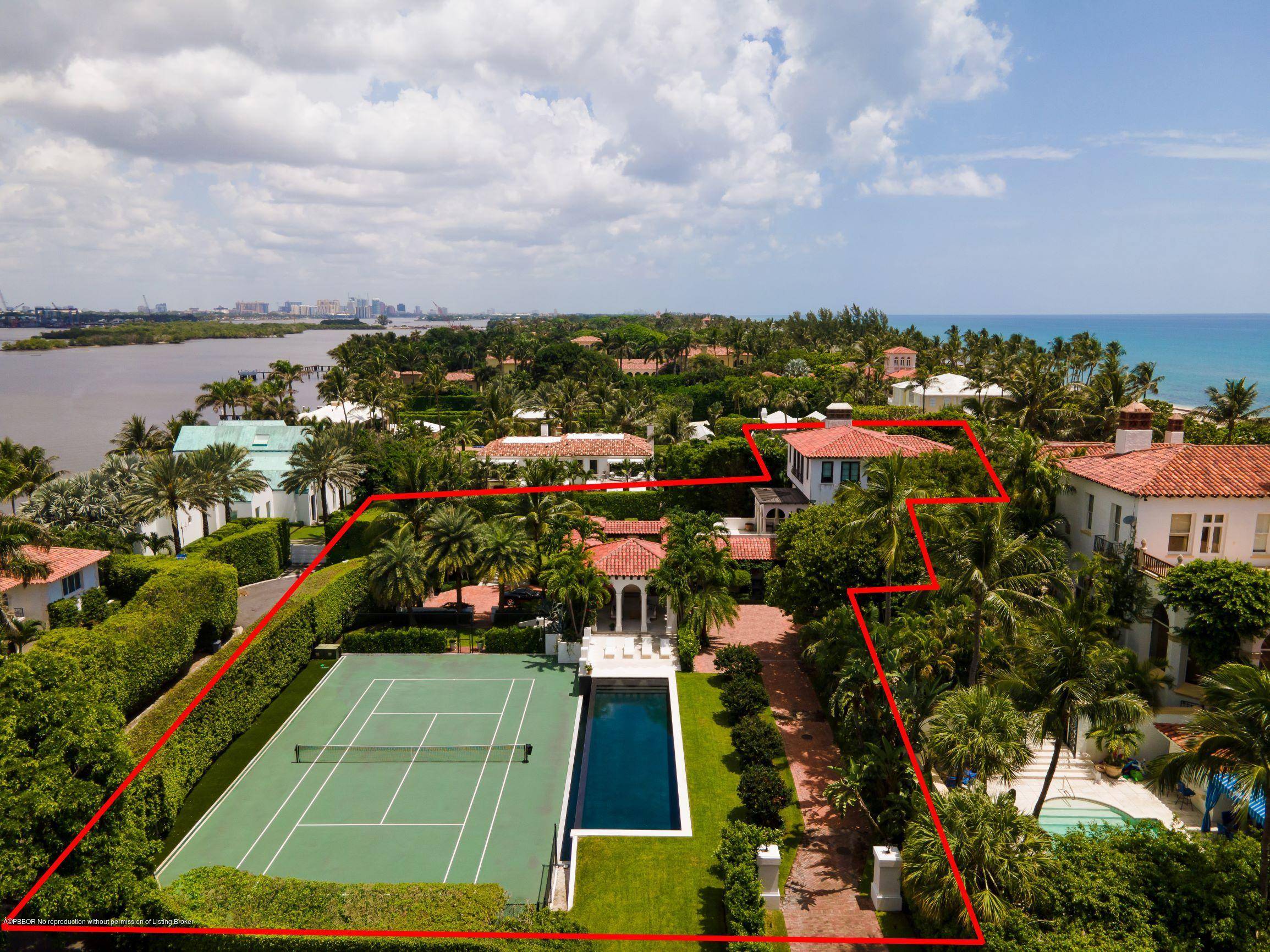 Grand Mizner Compound located in Palm Beach's acclaimed Estate Section, beautifully rebuilt in 2008.
