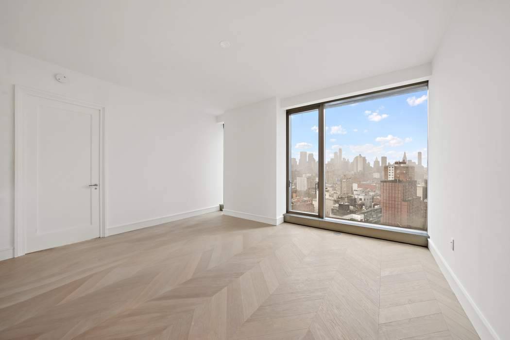 Residence 19E at One Highline is a perfectly laid out split 2 bedroom 2.