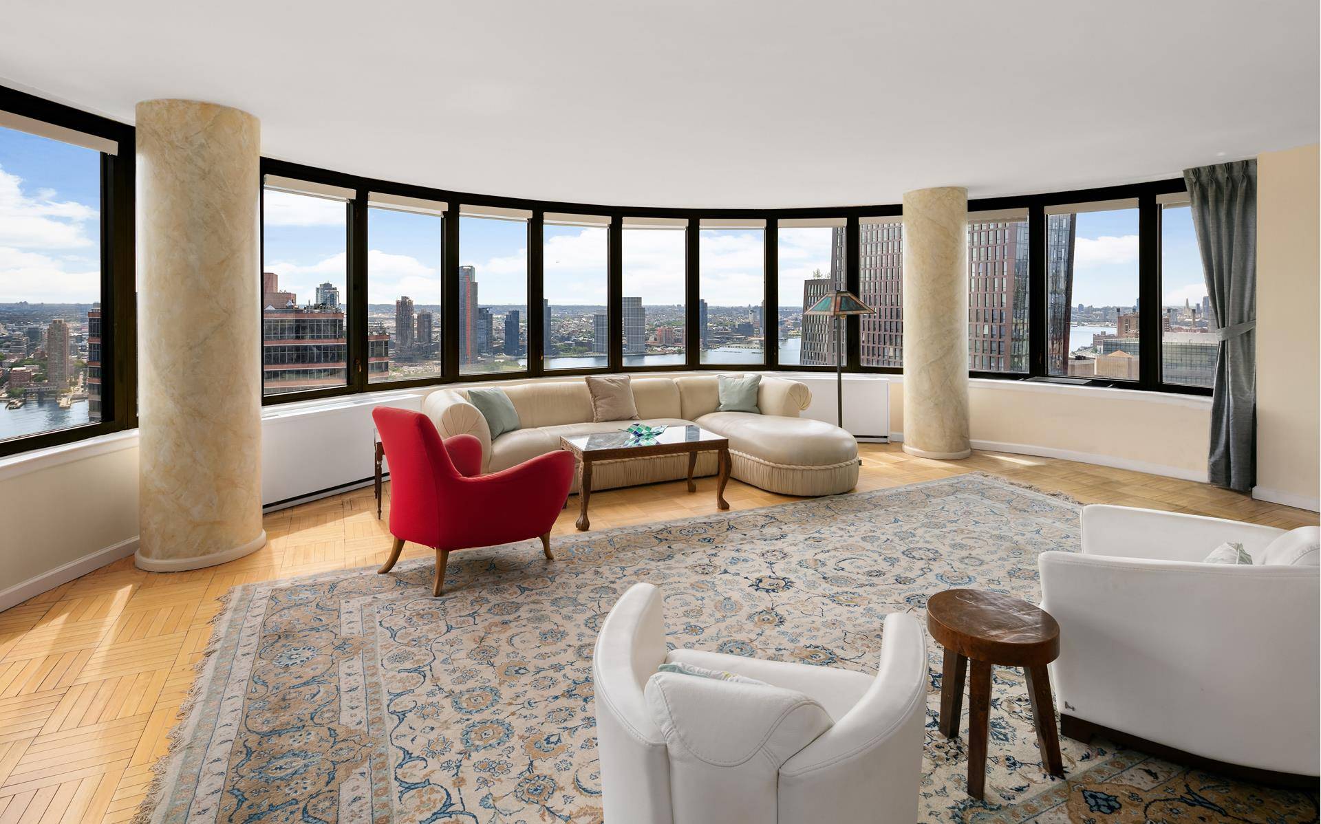 Behold spectacular views from every room of this high floor condominium at the Corinthian.