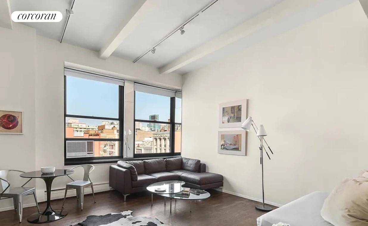 A winning combination of spectacular 11ft ceilings plus oversized windows hosting incredible sweeping city views makes this apartment a must see.