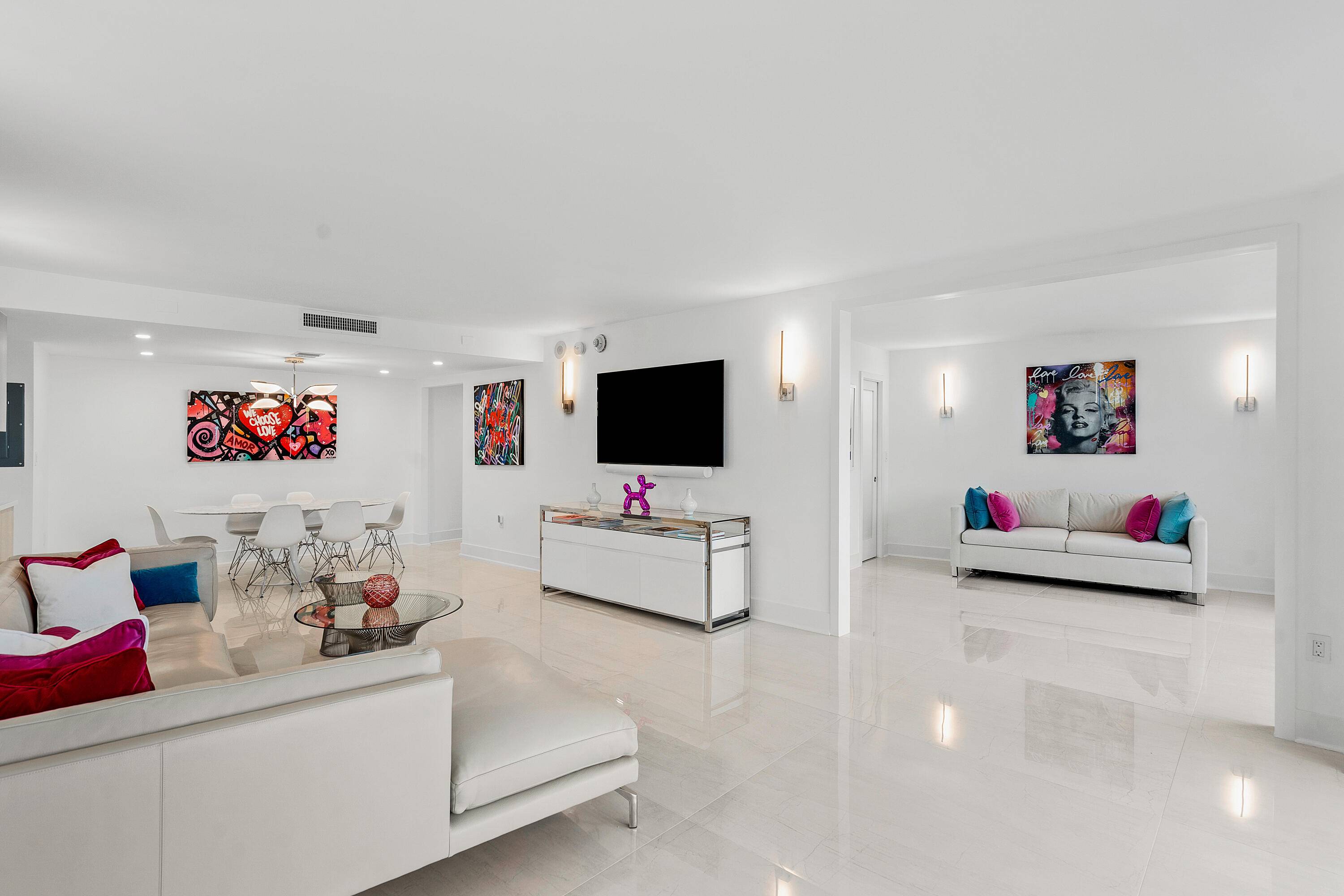 Unparalleled Luxury, NEWLY REBUILT Spacious modern 2BR 2B in the coveted 6 line of The Trianon, a famous landmark luxury waterfront property, triangulated amongst the most sought after opulent condominium ...