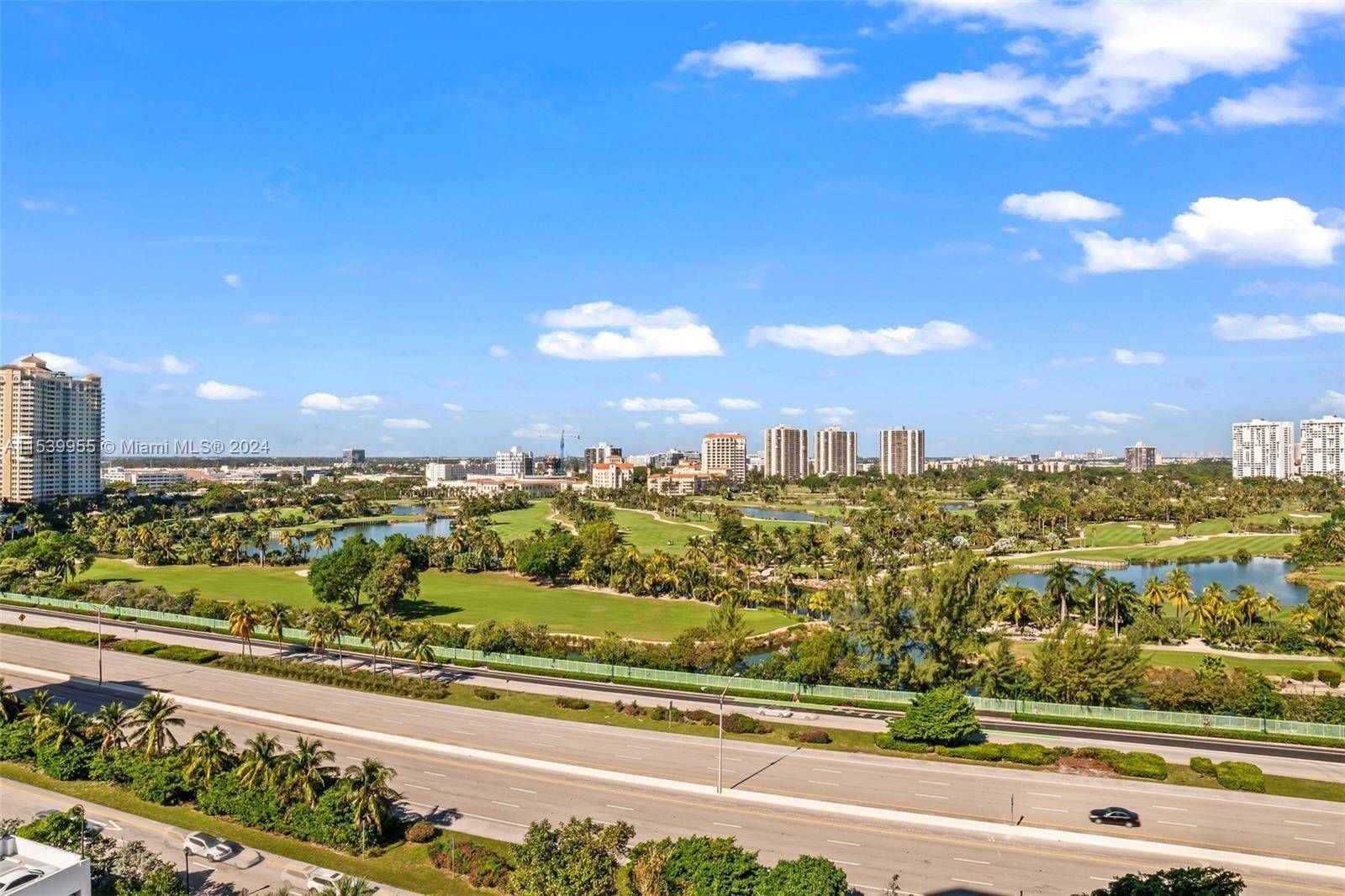 Mystic Pointe Tower 600 unit 1506 condo has a two bed, two bathroom with a Turnberry golf course and skyline front facing panoramic views.