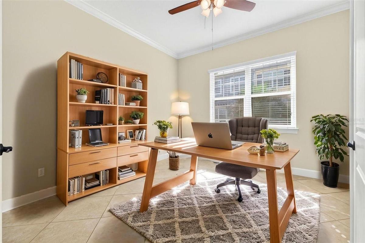 Virtually staged office/4th bedroom