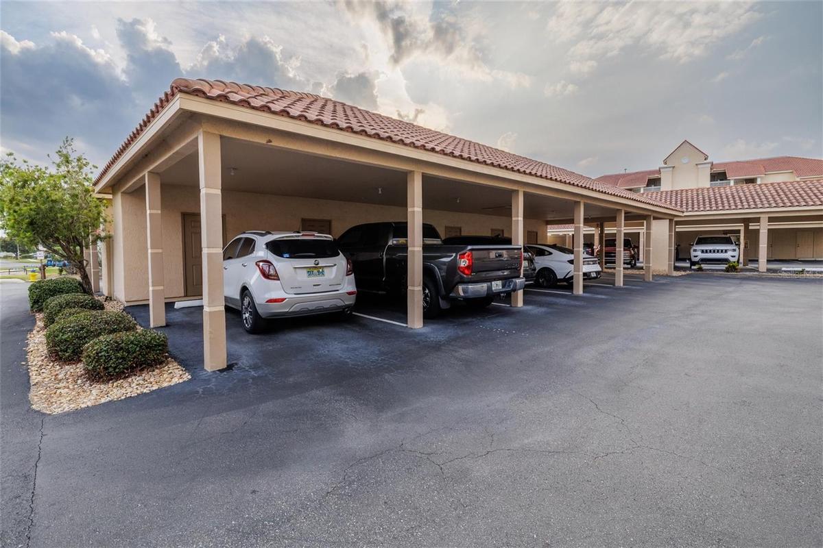 Reserved carport & storage closet!
