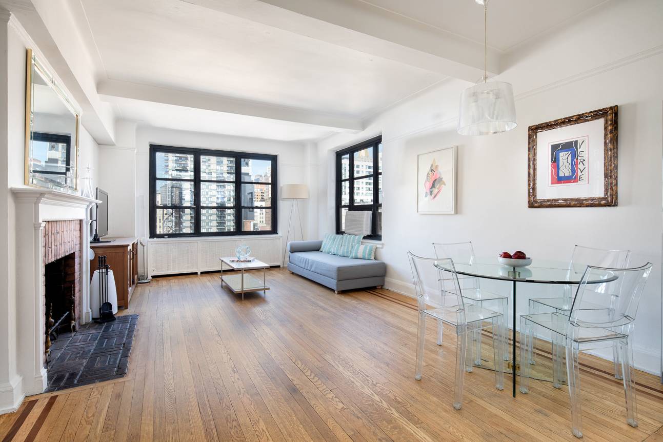 Stunning sun drenched views of the New York City skyline flood this home with natural light.