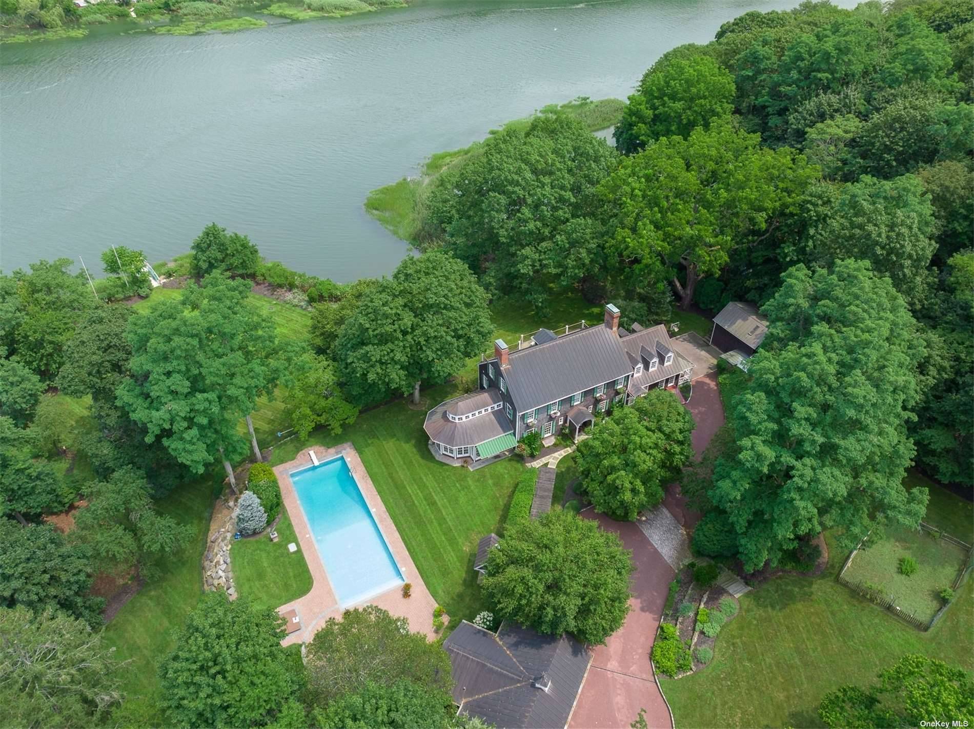 Welcome to The Oakside, a waterfront estate on the Nissequogue River which offers unobstructed waterviews from every room !