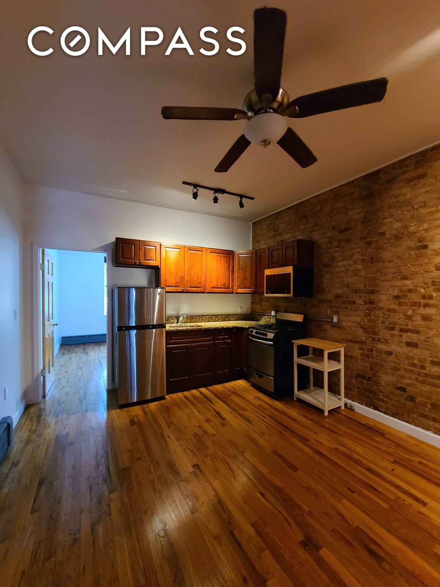 Located in bustling, prime Bushwick, this two bedroom apartment is available on the second floor of a six unit apartment building.