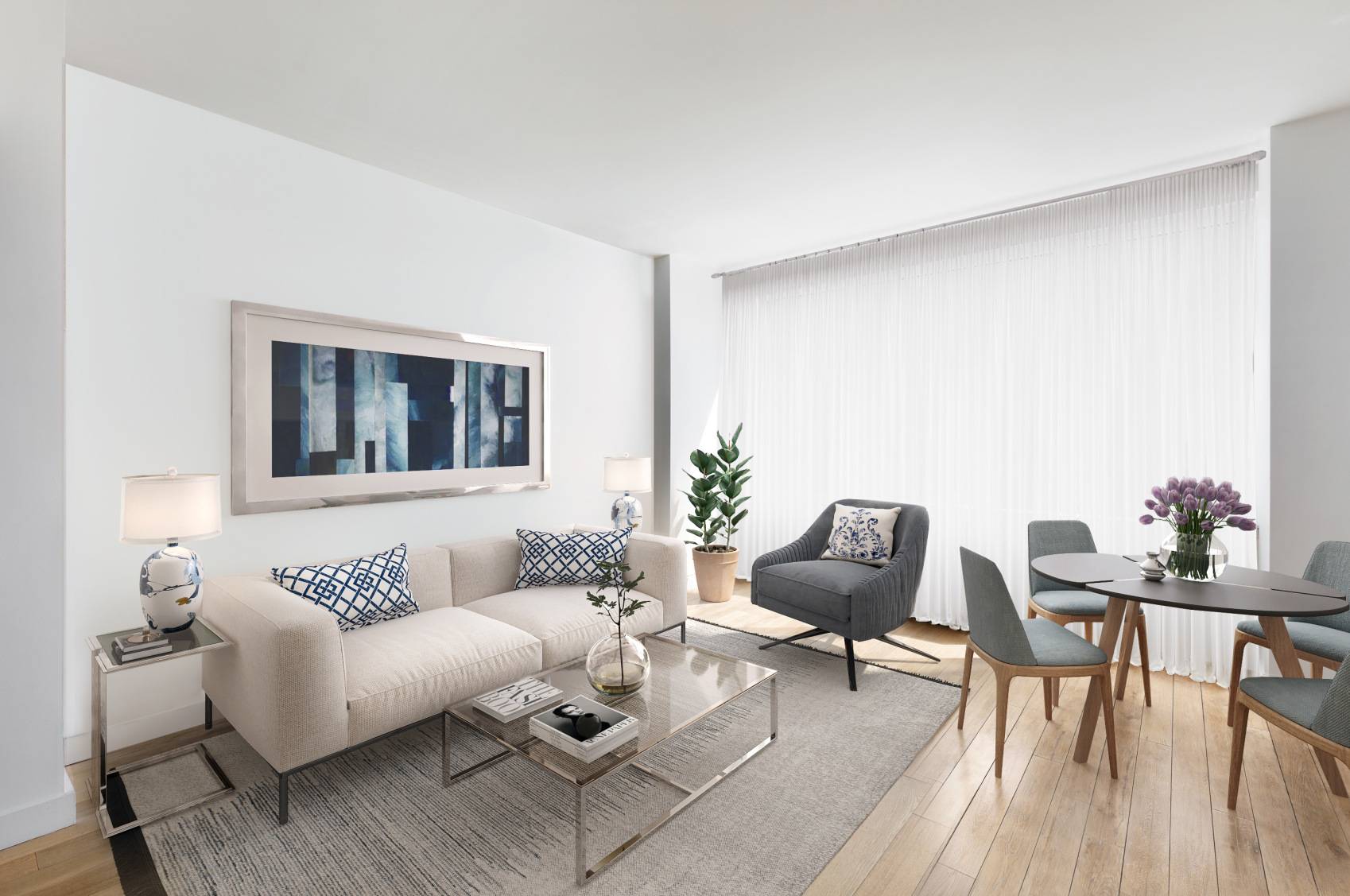 The EDGE Williamsburg Premier Condominium This is an absolutely stunning convertible 1 bedroom with gorgeous natural light in a full service white glove luxury building.