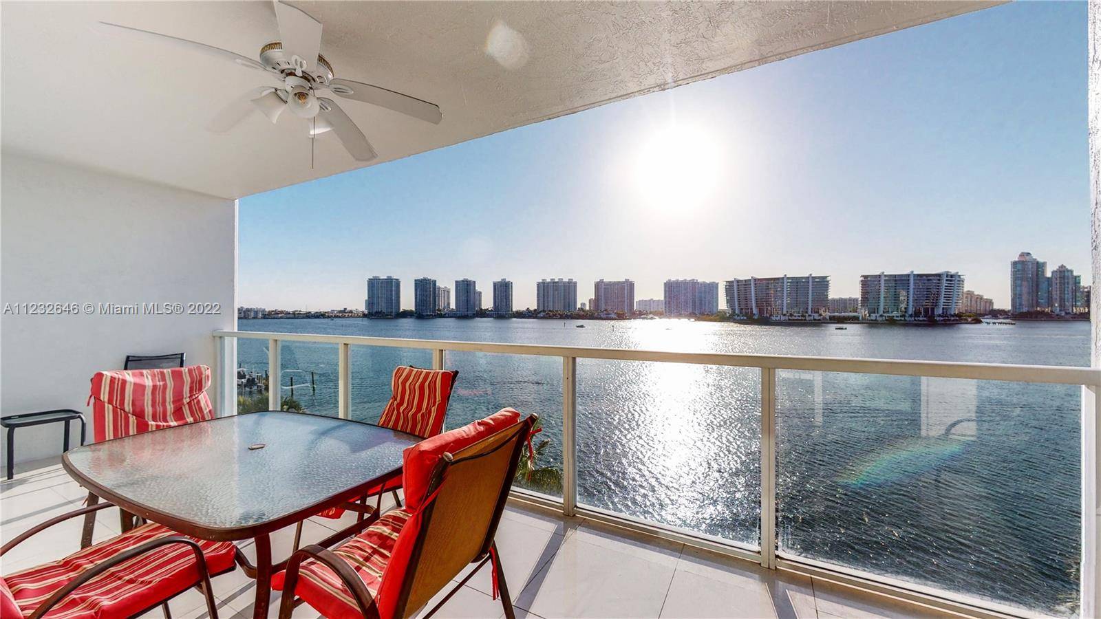 BEAUTIFUL 2 BEDROOM 2 BATHROOM FULLY FURNISHED APARTMENT WITH GORGEOUS INTERCOSTAL VIEW.