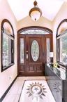 Unique designed tile in the entry foyer