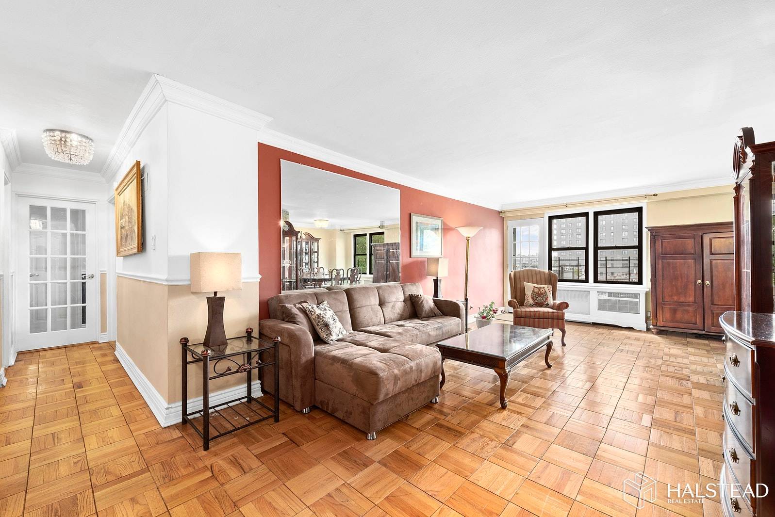 JUST LISTED ! ! ! FULLY FURNISHED, HUGE Corner Two Bedroom Two FULL Bath Apartment with BALCONY Offers a Rare Rental Opportunity at The Birchwood House a Premiere Jackson Heights ...
