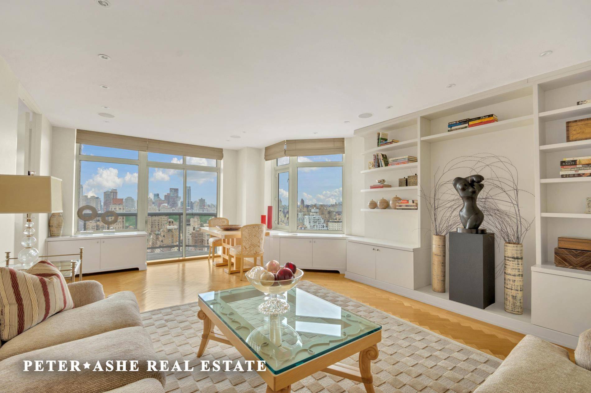 Breathtaking Central Park Views and Manhattan skyline views from this two bedroom, two and a half bath condo with two separate terraces !