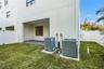 private, fenced backyard